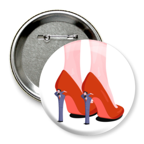 Значок 75мм с принтом Феминизм