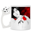 Кружка с футбольным мячиком