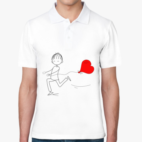 Рубашка поло с принтом Парные рубашки Влюбленные люди