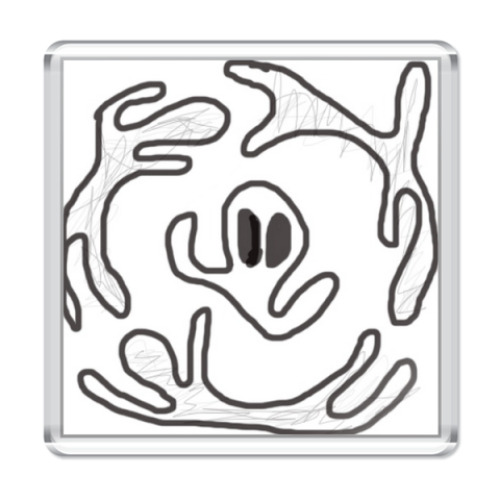 Магнит с принтом 'UFO'