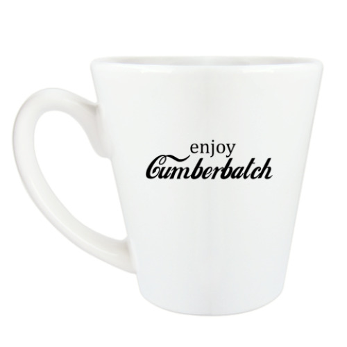 Чашка Латте с принтом Cumberbatch