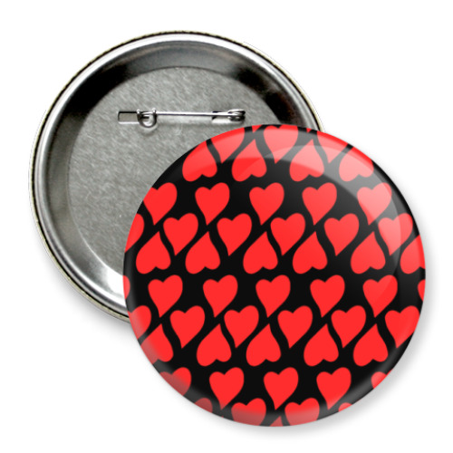 Значок 75мм с принтом  'LOVE'