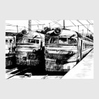 РЖД. Поезда на платформе