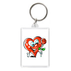 Брелок 5.7 x 4.1 см влюбленное сердце