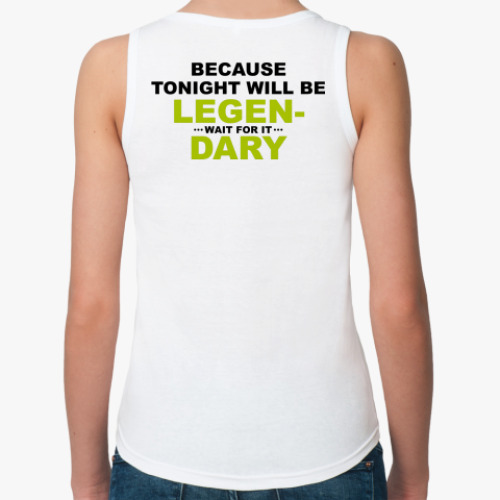 Женская майка с принтом  Suit up!