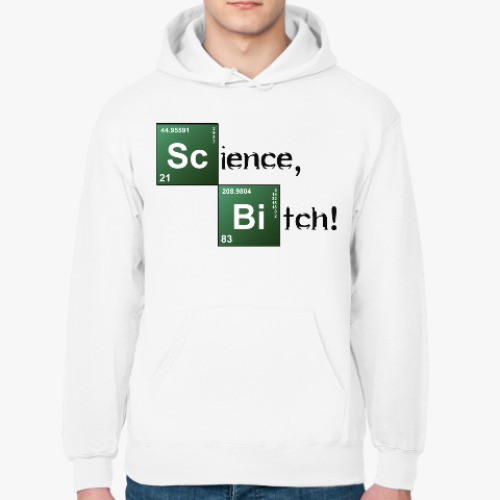 Толстовка худи с принтом Science, Bitch!
