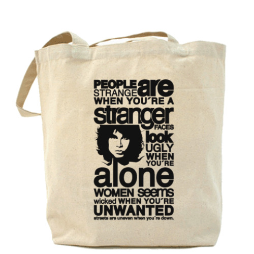 Сумка шоппер с принтом people are strange