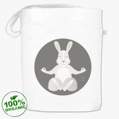 Сумка шоппер с принтом Animal Zen: R is for Rabbit
