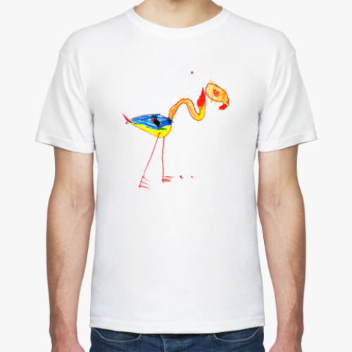 Футболка с принтом Фламинго