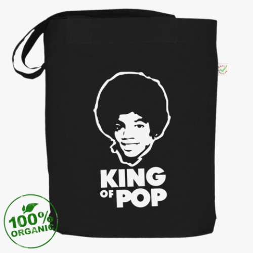 Сумка шоппер с принтом  King of Pop