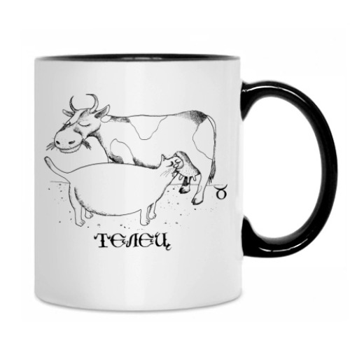 Кружка с принтом Телец