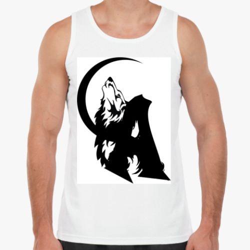 Майка с принтом альфа волк