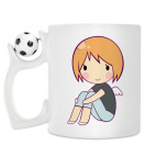 Кружка с футбольным мячиком