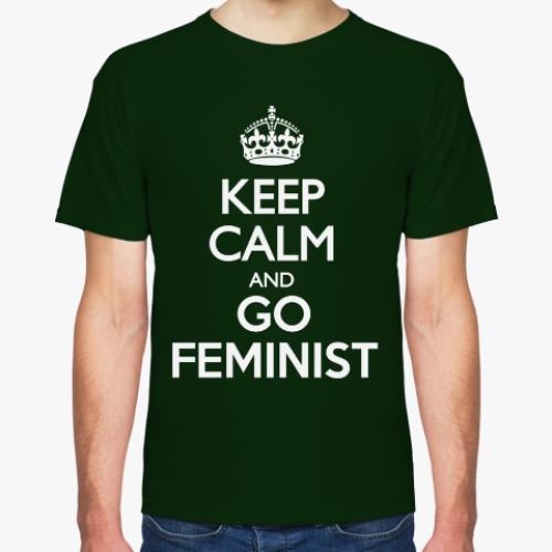 Футболка с принтом Go feminist