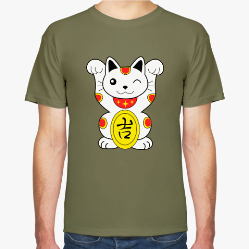 Футболка с принтом Japanise Lucky Cat
