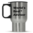 Кружка-термос металлик World's best advisor