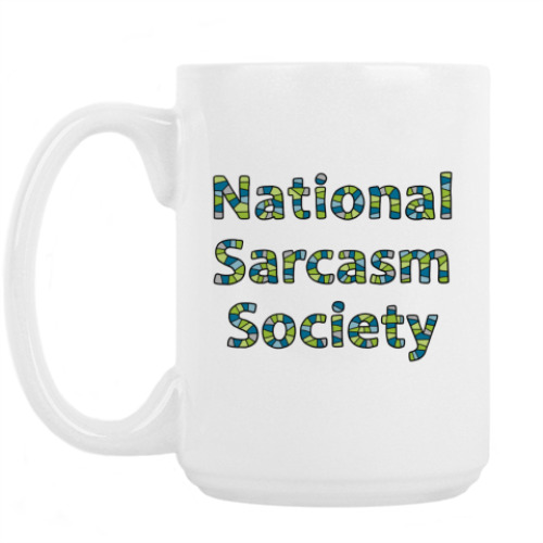 Кружка с принтом Сарказм