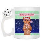 Кружка с футбольным мячиком