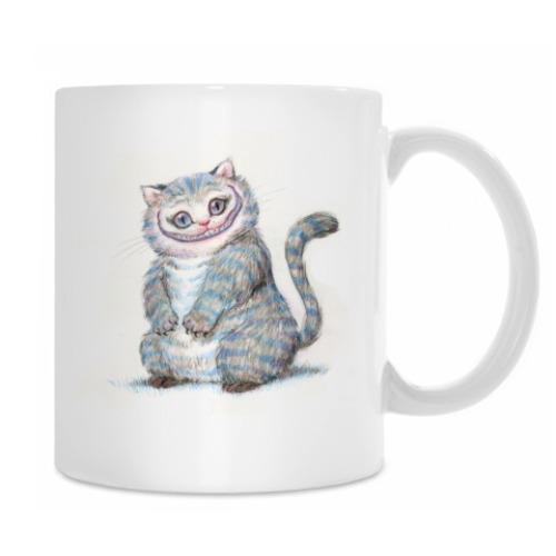 Кружка с принтом Cheshire Cat