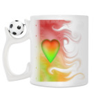 Кружка с футбольным мячиком