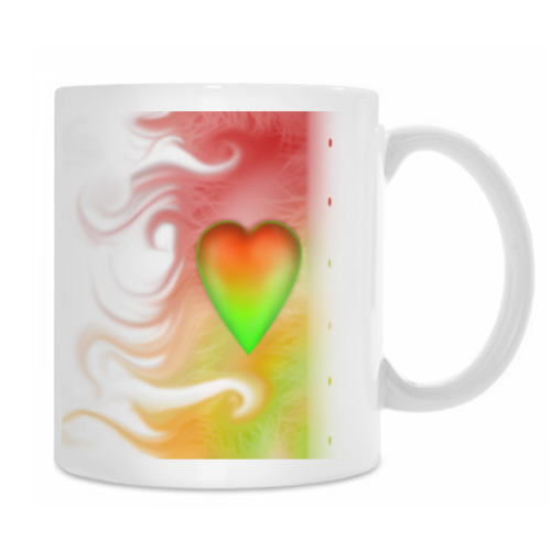 Кружка с принтом 'Сердце'