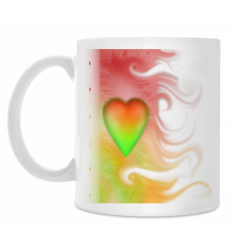 Кружка с принтом 'Сердце'