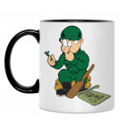 Кружка двухцветная