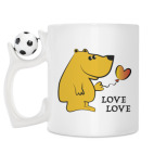 Кружка с футбольным мячиком