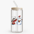 Банка с бамбуковой крышкой