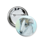 Значок 37 мм Борзая