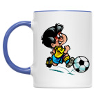Двухцветная кружка Футболист