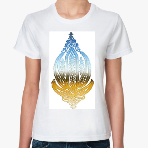 Классическая футболка с принтом  India