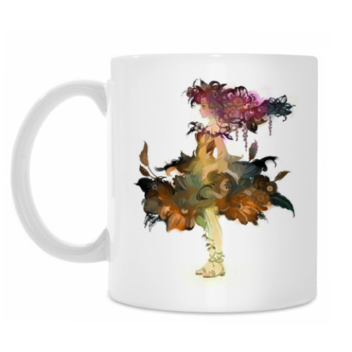 Кружка с принтом Лесная фея