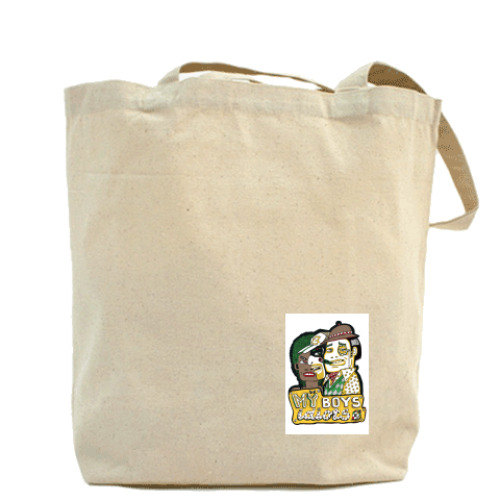 Сумка шоппер с принтом MyBoysIdiots