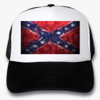 Кепка Trucker, черная Конфедерация