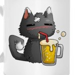 Пьющий кот