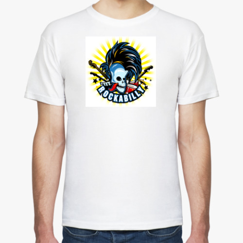 Футболка с принтом  rockabilly