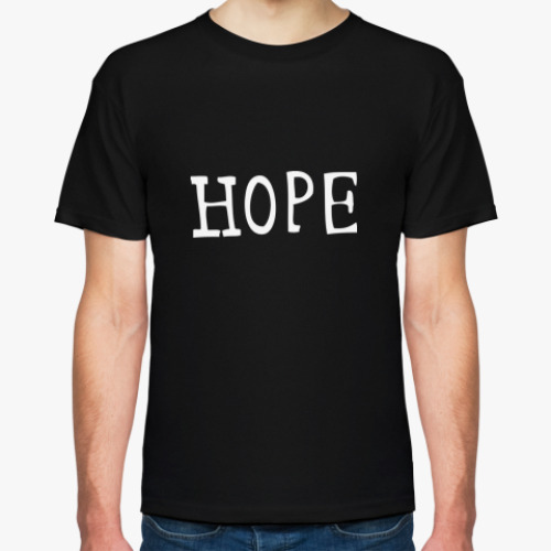 Футболка с принтом  HOPE