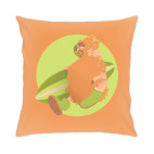 Подушка 35x35 см Animal Fashion: U is for Uggs on merinos sheep