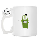 Кружка с футбольным мячиком