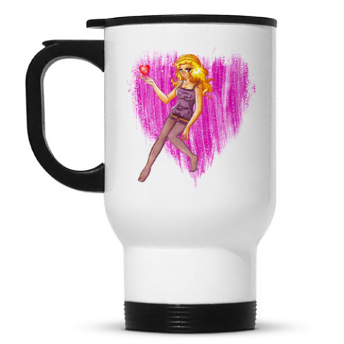 Кружка-термос с принтом Nanami-chan