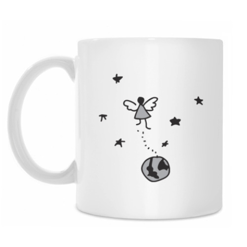 Кружка с принтом Фея космическая