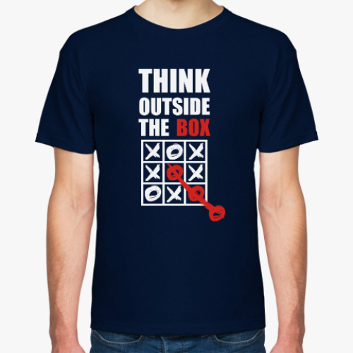 Футболка с принтом Think outside the box