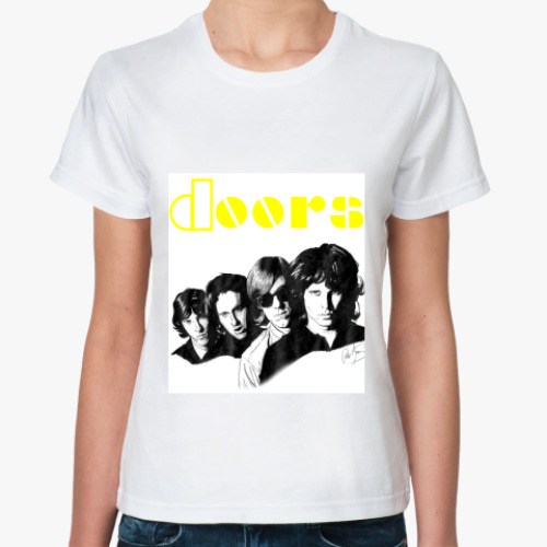 Классическая футболка с принтом  футболка THE DOORS