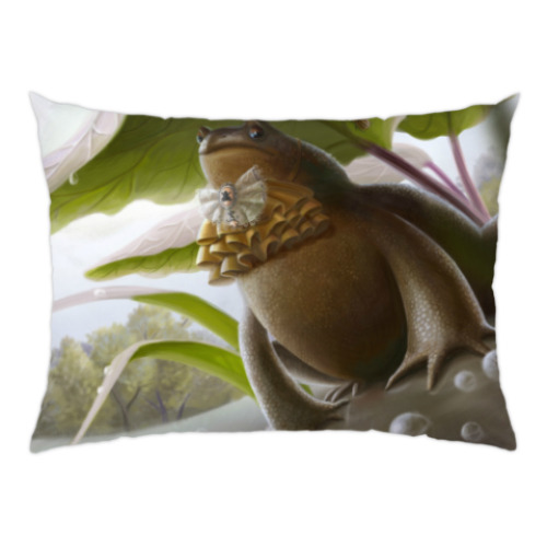 Подушка с принтом Жабон Жабонович