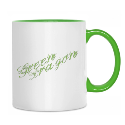 Кружка с принтом Green Dragon