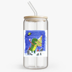 Банка с бамбуковой крышкой