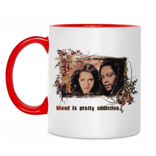 Кружка с принтом Виктория и Лоран