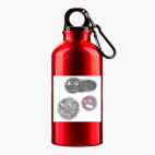 Металлическая бутылка 400 мл UV-DTF