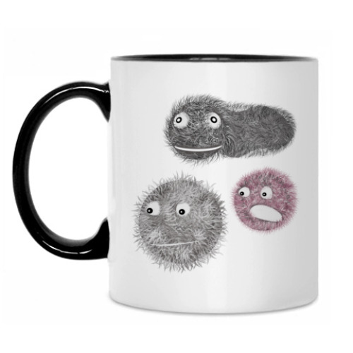 Кружка с принтом Ёжики